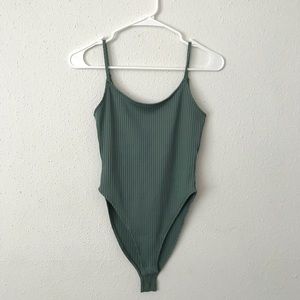 Green Forever 21 Bodysuit